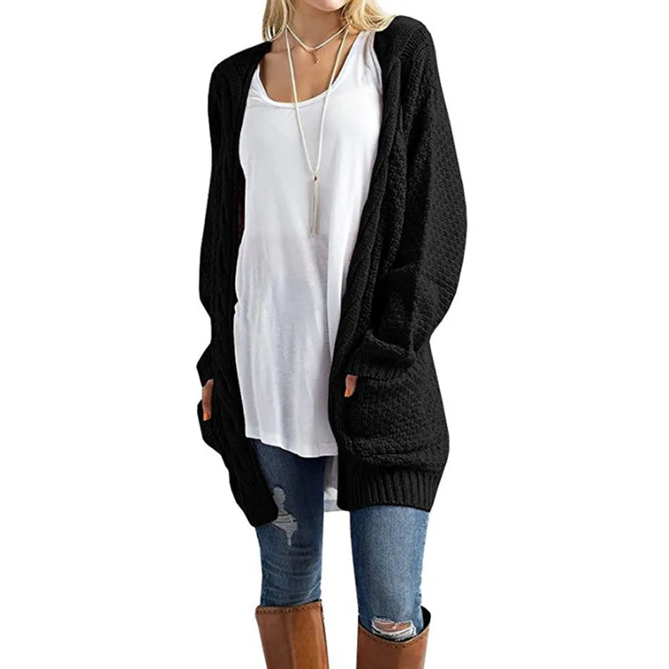 Cardigan long en laine