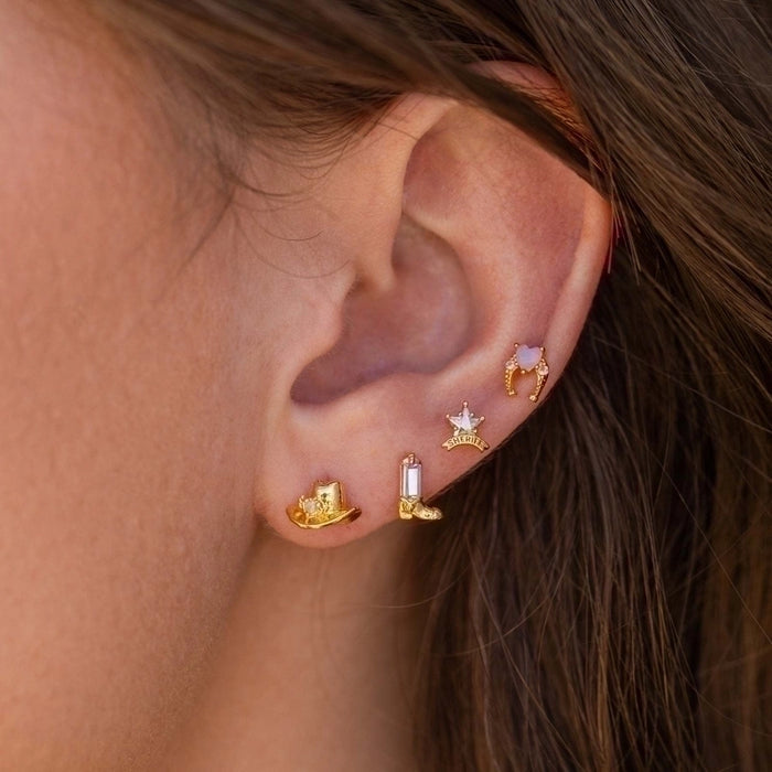 Clous d'oreilles à thème western