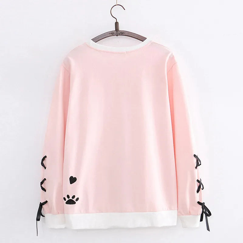 Chandail mignon à motif chat