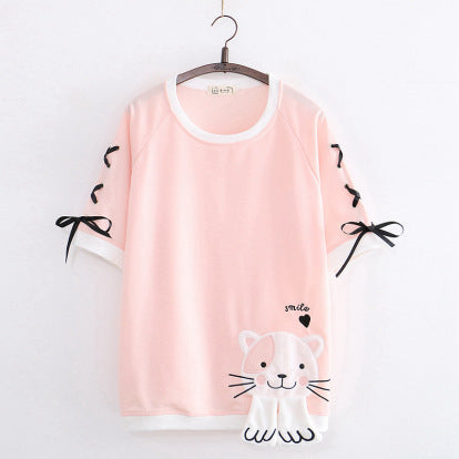 Chandail mignon à motif chat