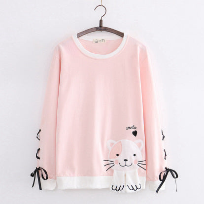 Chandail mignon à motif chat