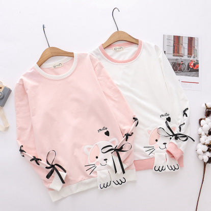 Chandail mignon à motif chat