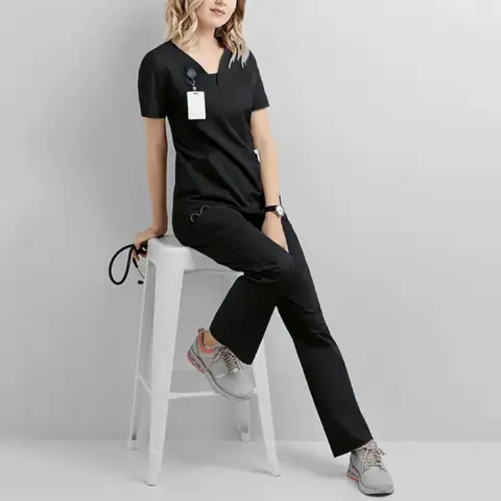 Uniforme de soins de santé extensible en spandex