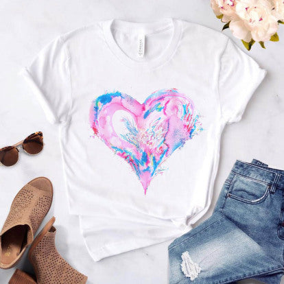 T-shirt à coeur