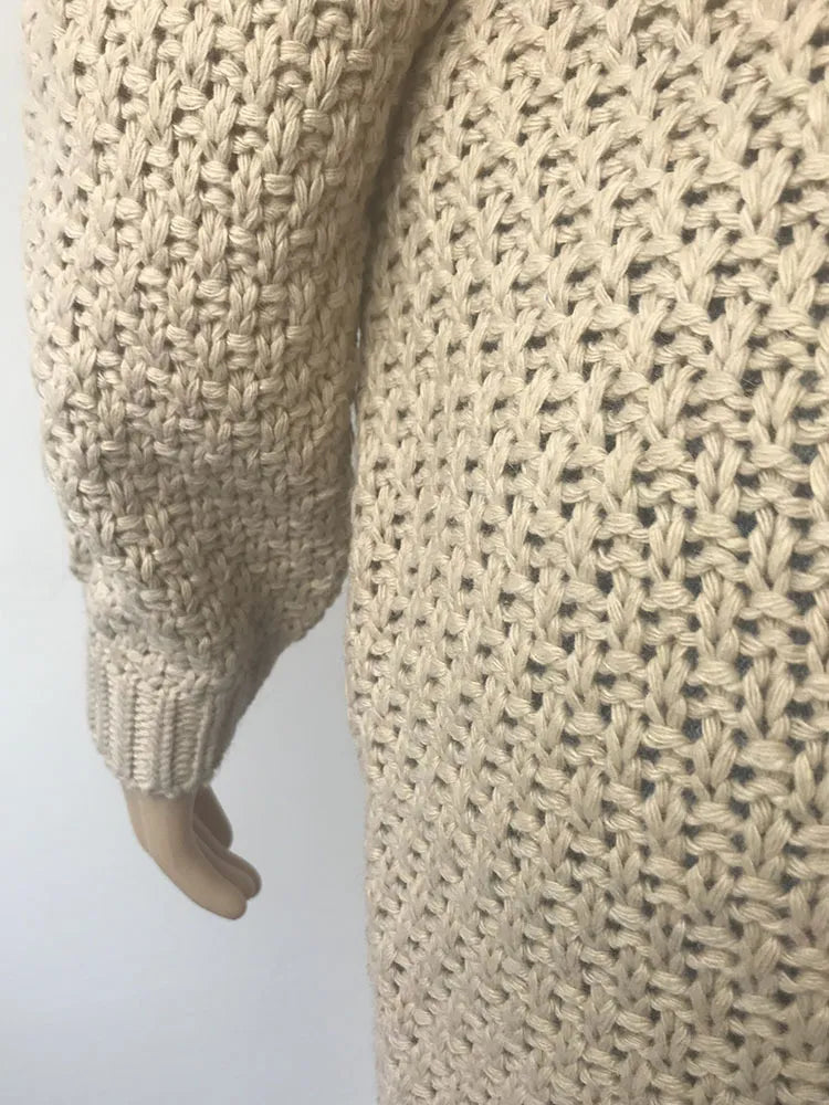 Cardigan long en laine
