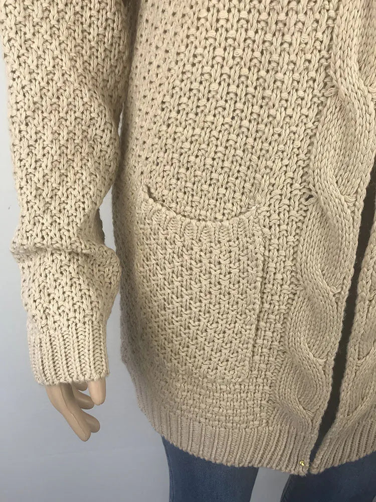 Cardigan long en laine
