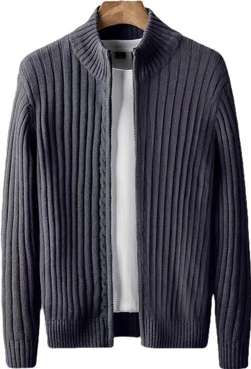 Cardigan à zip en coton pour homme
