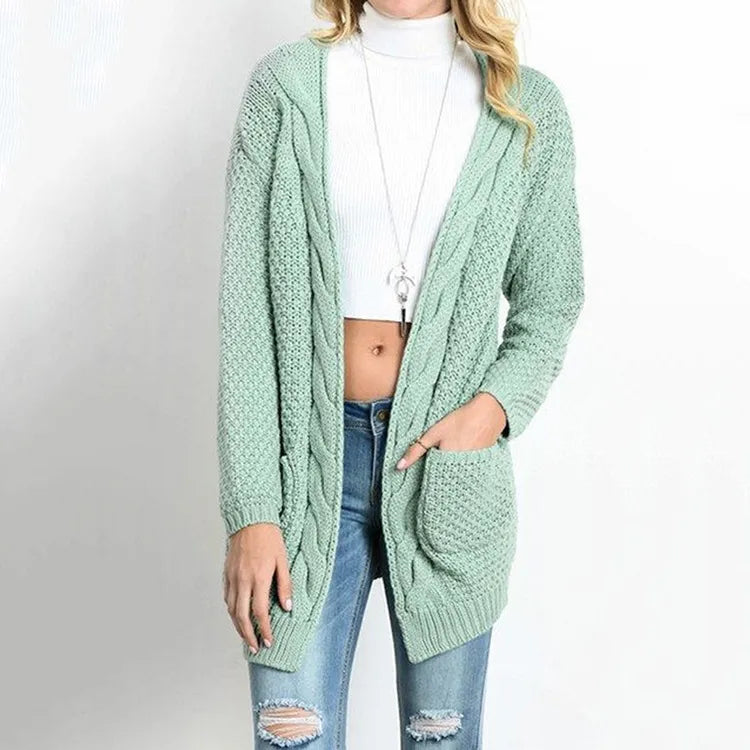 Cardigan long en laine