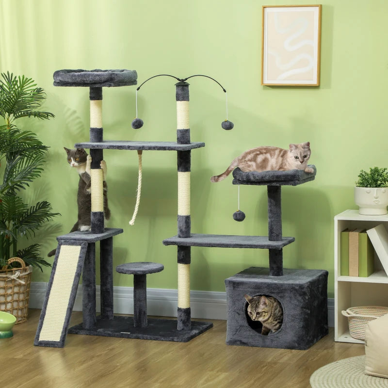 Arbre à chat Pawhut avec centre d'activité complet
