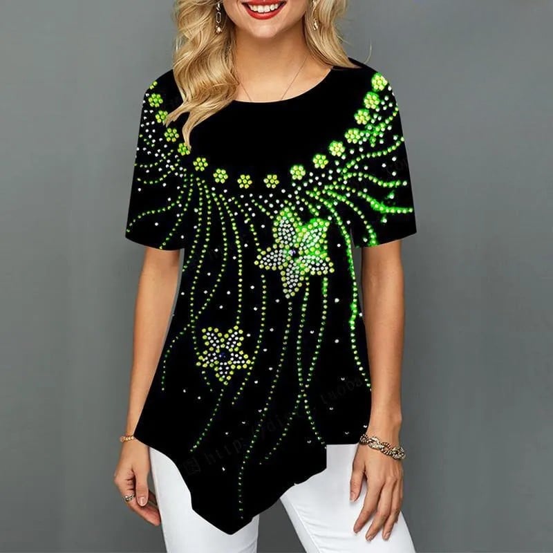 T-shirt a motif brillant
