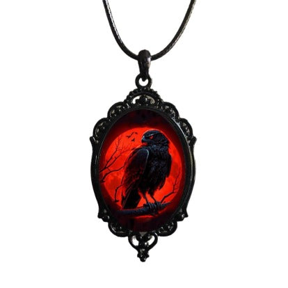 Collier de corbeau gothique