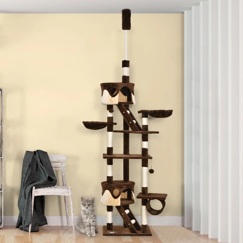 Arbre à chat géant deluxe de 94-102 pouces