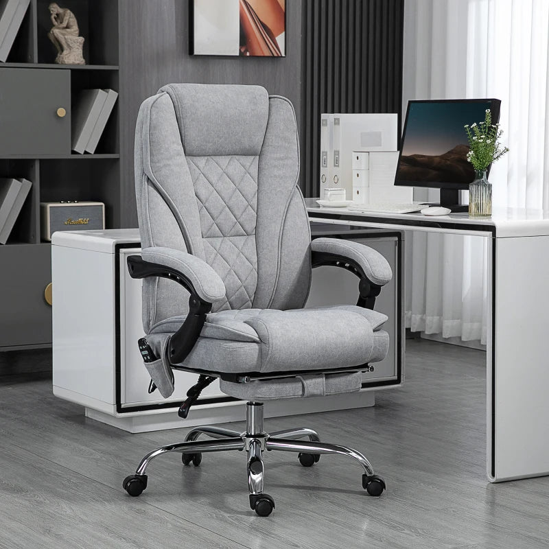 Fauteuil de bureau massant, chauffant, inclinable Vinsetto