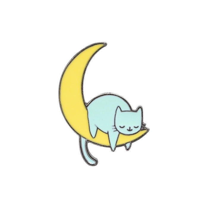 Petite broche chats en émail