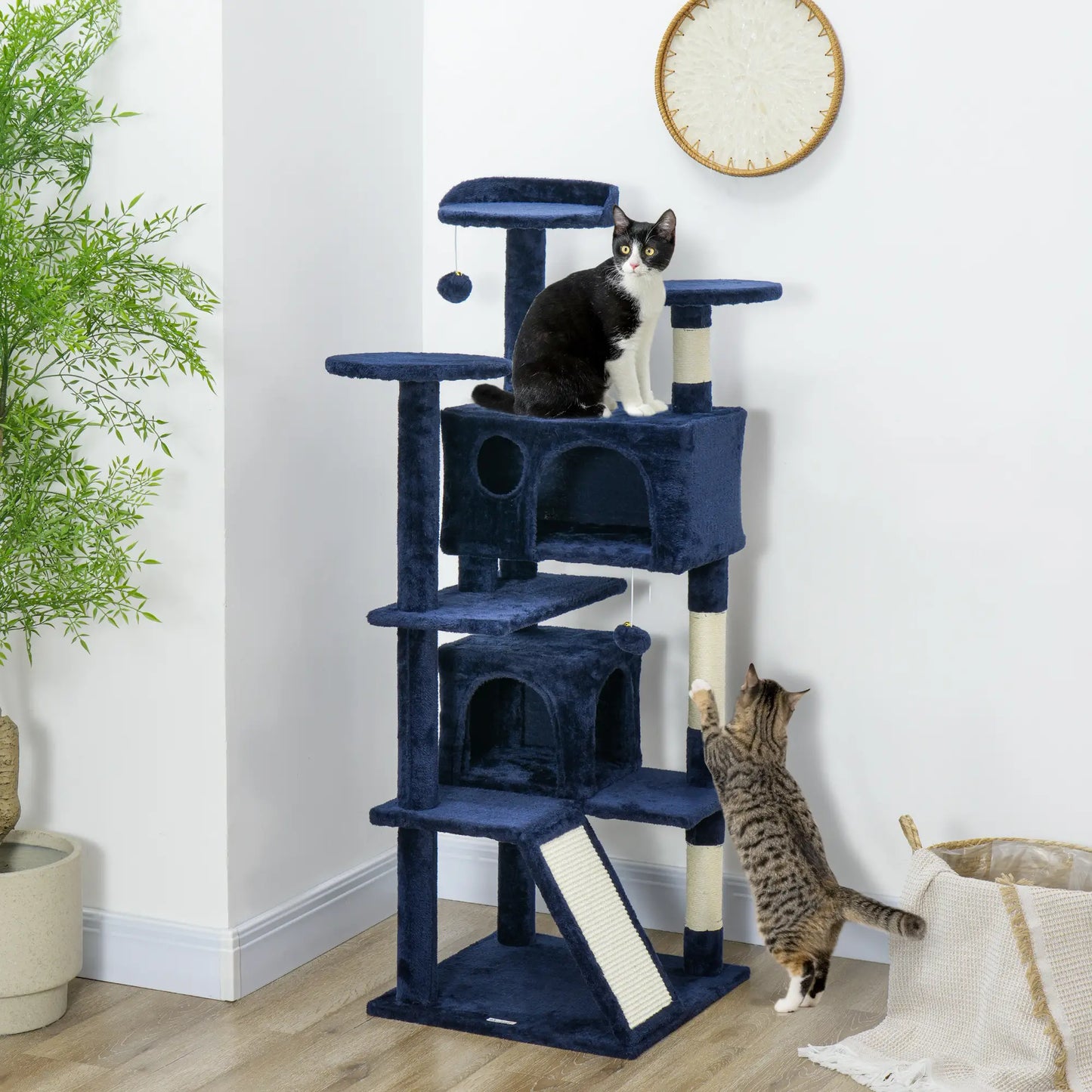 Arbre à chat Pawhut multi-chats de 54 pouces