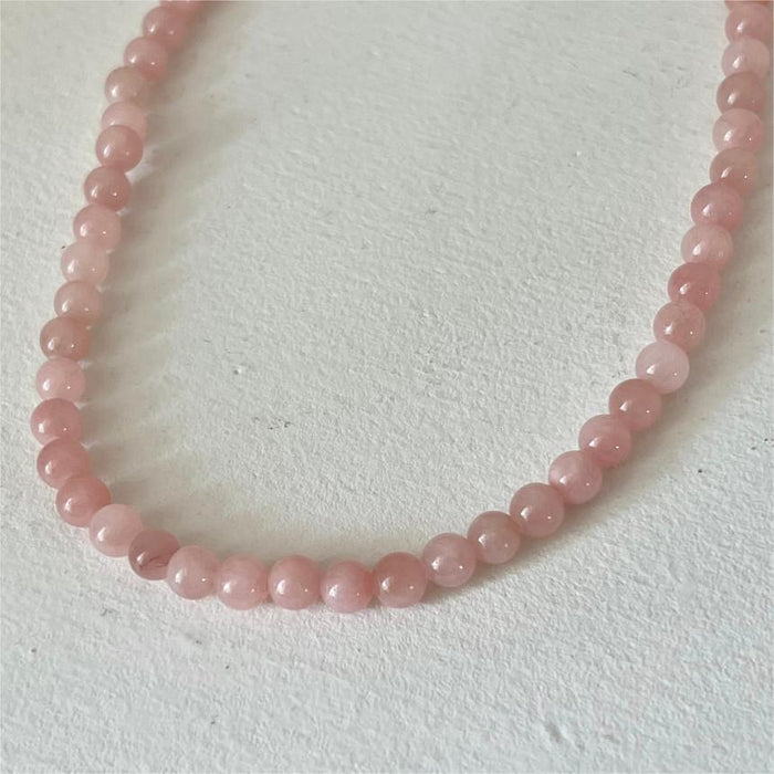 Collier en argent Sterling 925 avec pierres en acier galvanisé
