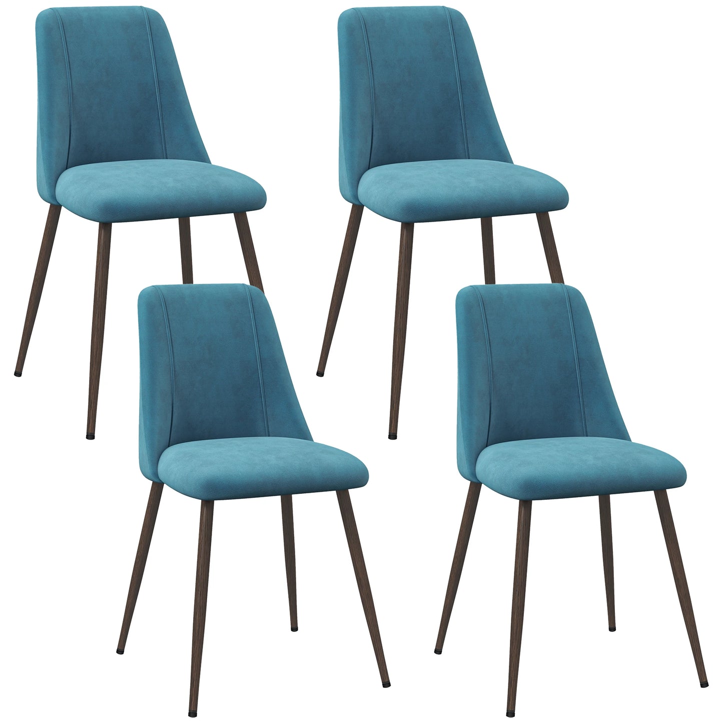 Ensemble de 4 chaises de salle à manger luxueuses