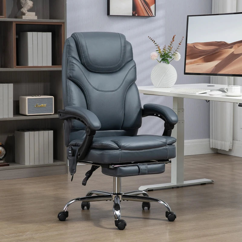 Fauteuil de bureau massant, chauffant, inclinable Vinsetto