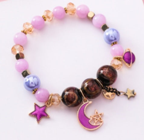 Bracelet Lune et Etoiles