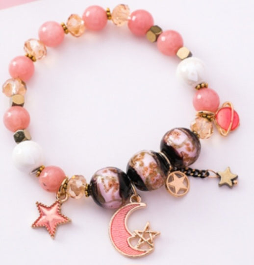 Bracelet Lune et Etoiles