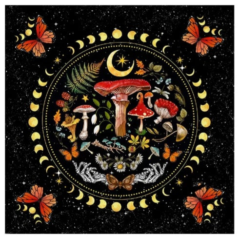 Nappe de tarot Champignons