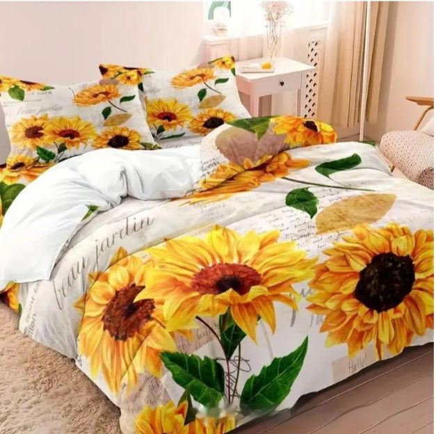 Ensemble housse de couette Tournesols