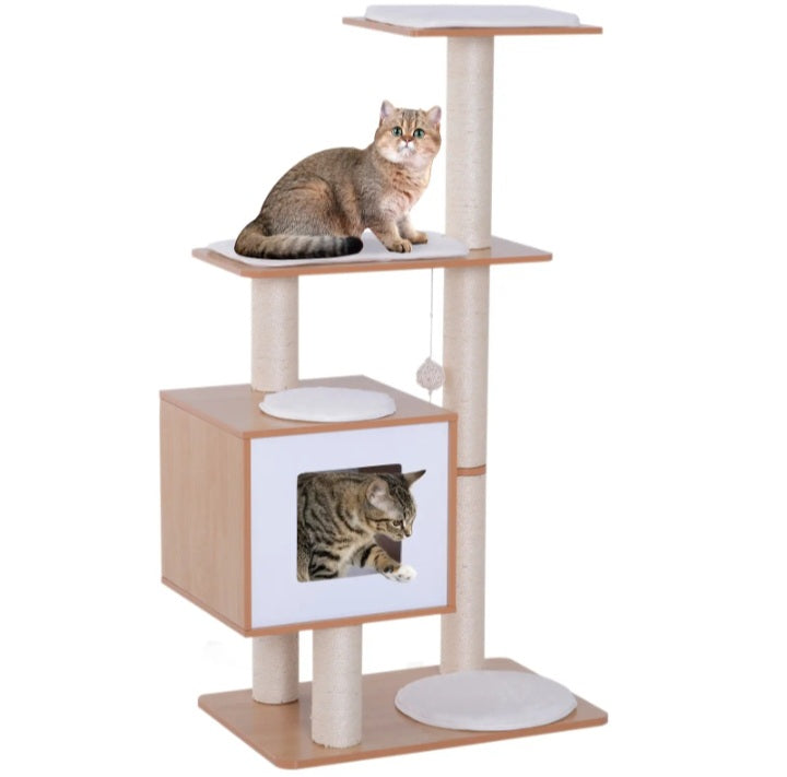 Arbre à chat en bois Pawhut
