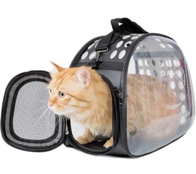 Transporteur vitré pour chat