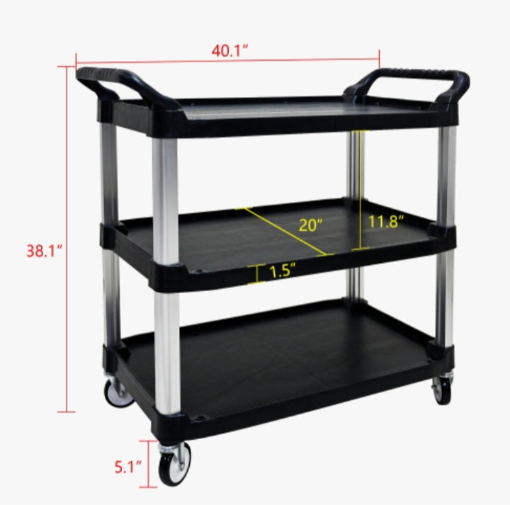 Chariot de manutention en plastique sur roues