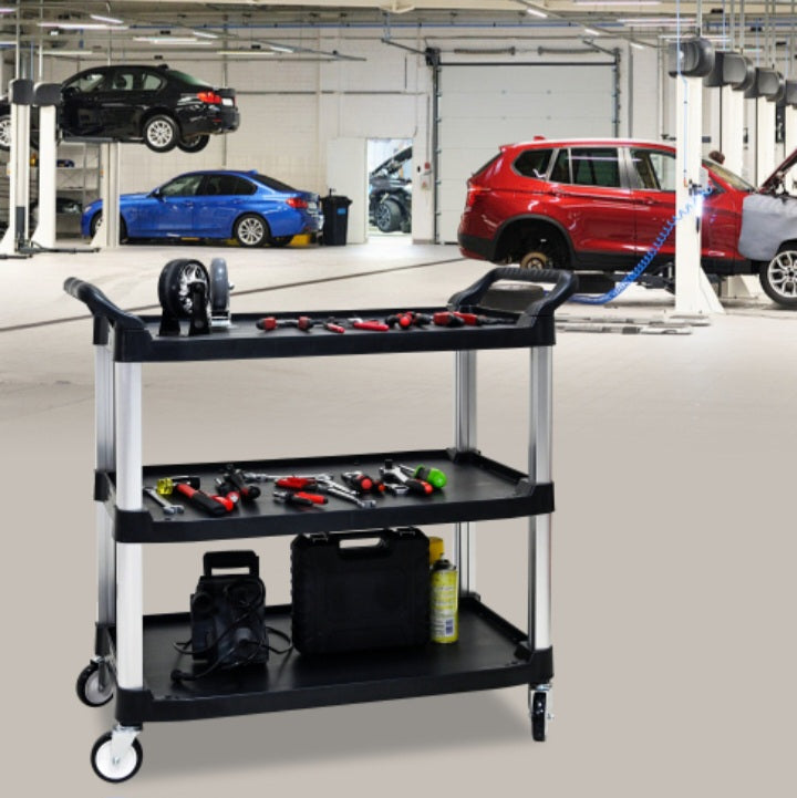 Chariot de manutention en plastique sur roues
