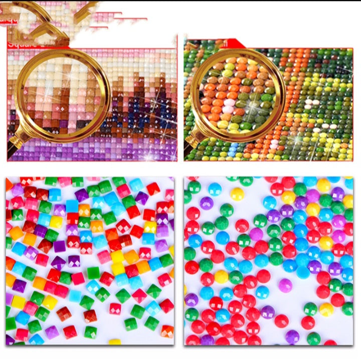 Peinture au diamant "Souvenirs d'enfance"