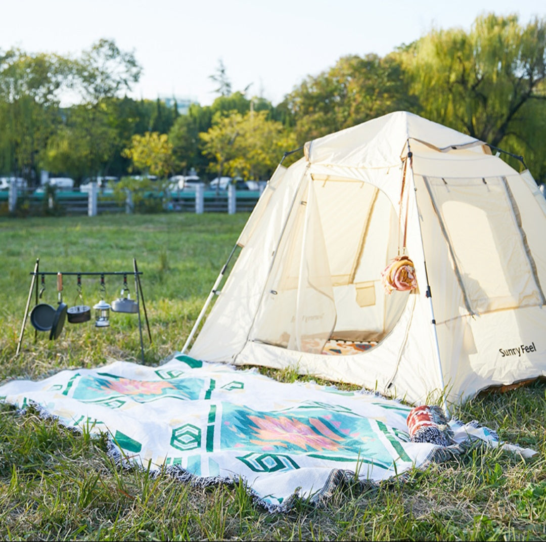 Bohemian jacquard blanket