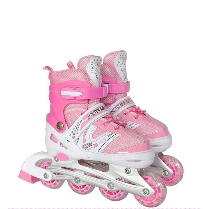 Ensemble complet de patins à roues alignées pour enfants