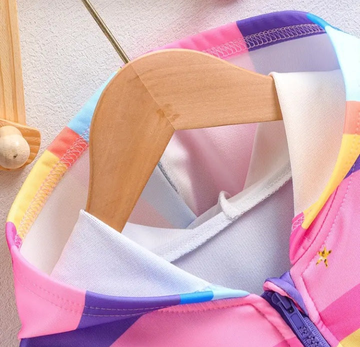 Haut à zip molletonné pour fillette