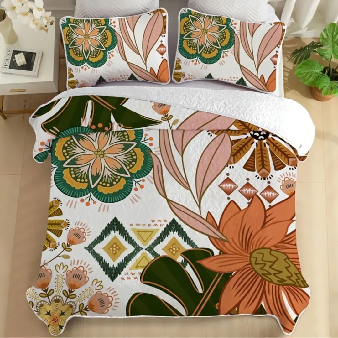 Housse de couette Amazonie avec taies d'oreiller