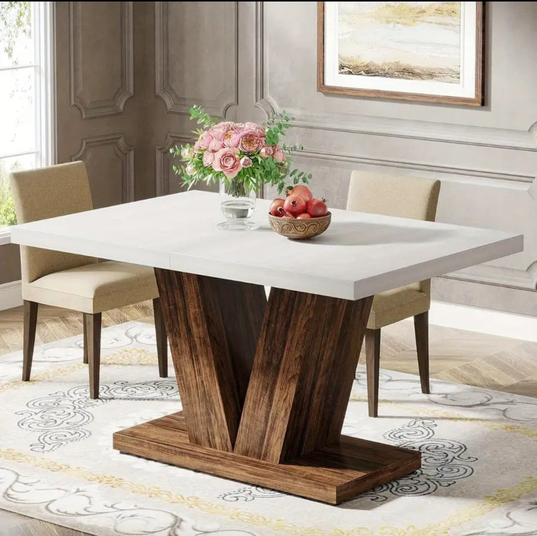Table de cuisine de style campagne à 4 places