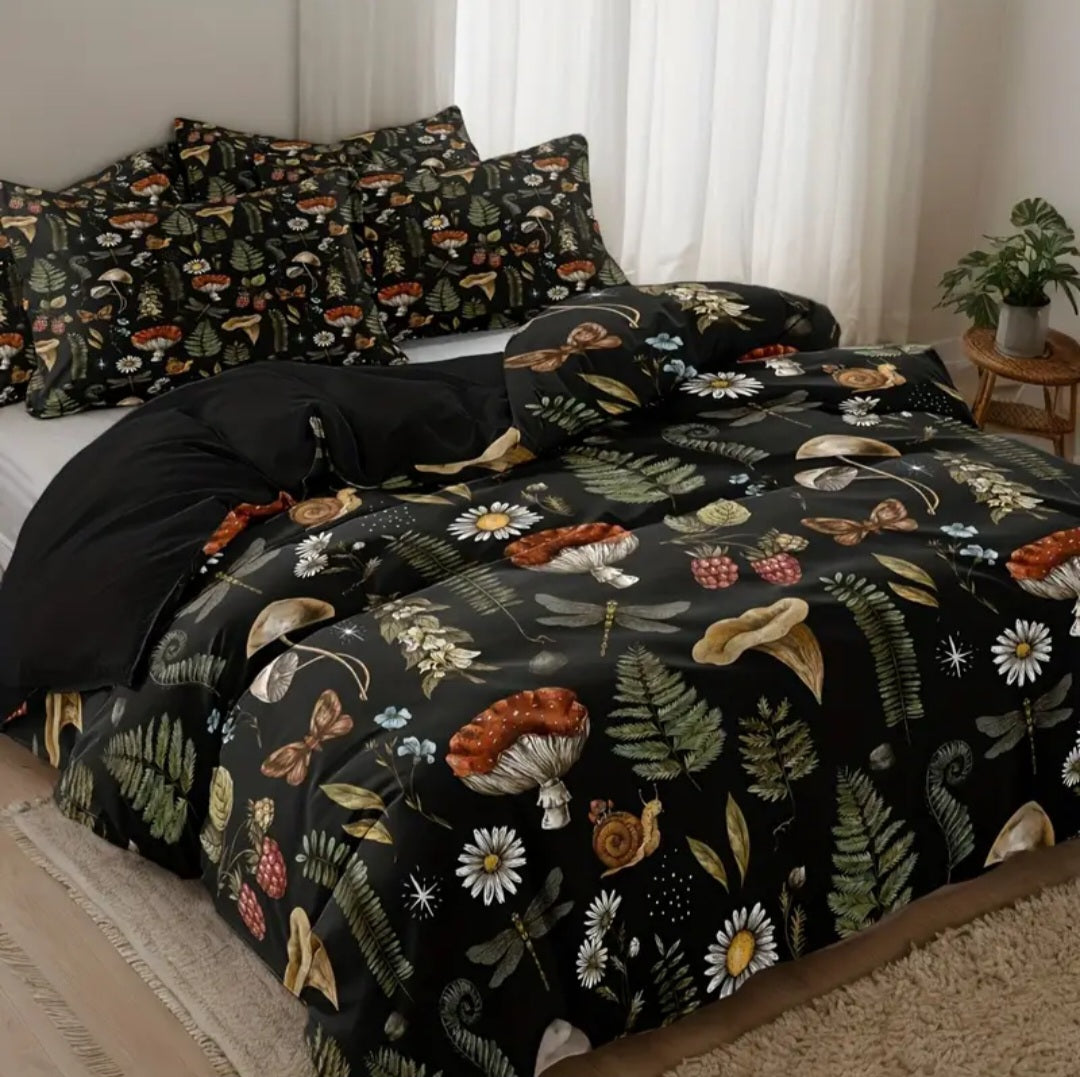Ensemble de housse de couette Forêt enchantée