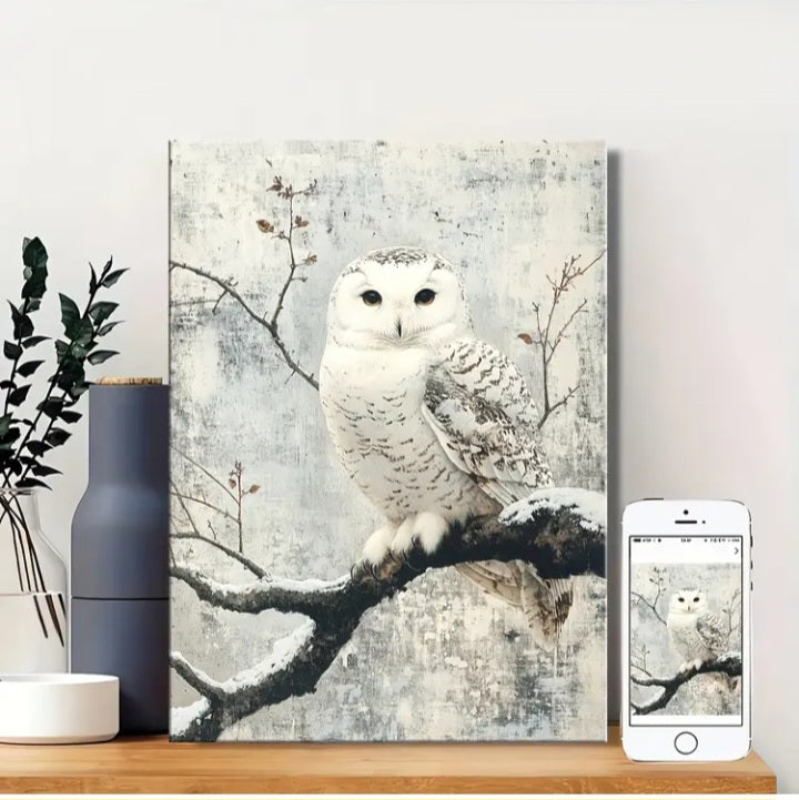 Impression sur toile Harfang des neiges