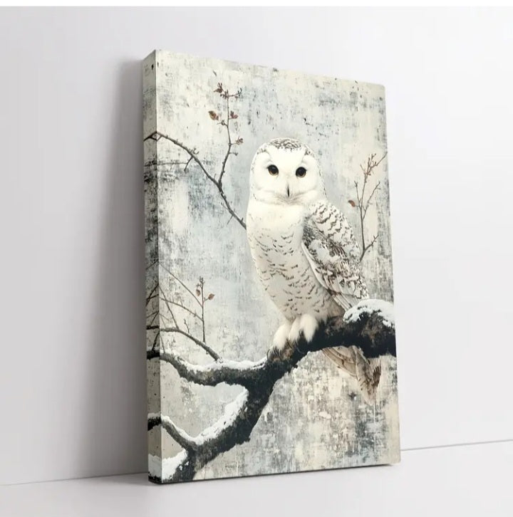Impression sur toile Harfang des neiges