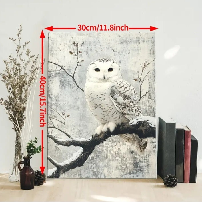 Impression sur toile Harfang des neiges
