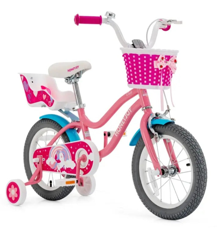 Vélo GoPlus pour fillette avec siège pour peluche ou poupée