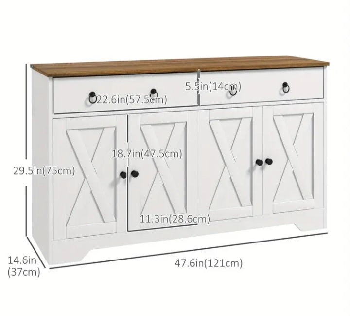 Buffet Homcom avec vaste rangement