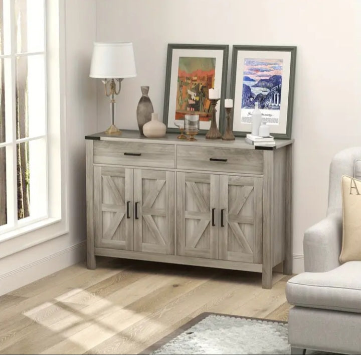 Buffet double Homcom de style farmhouse
