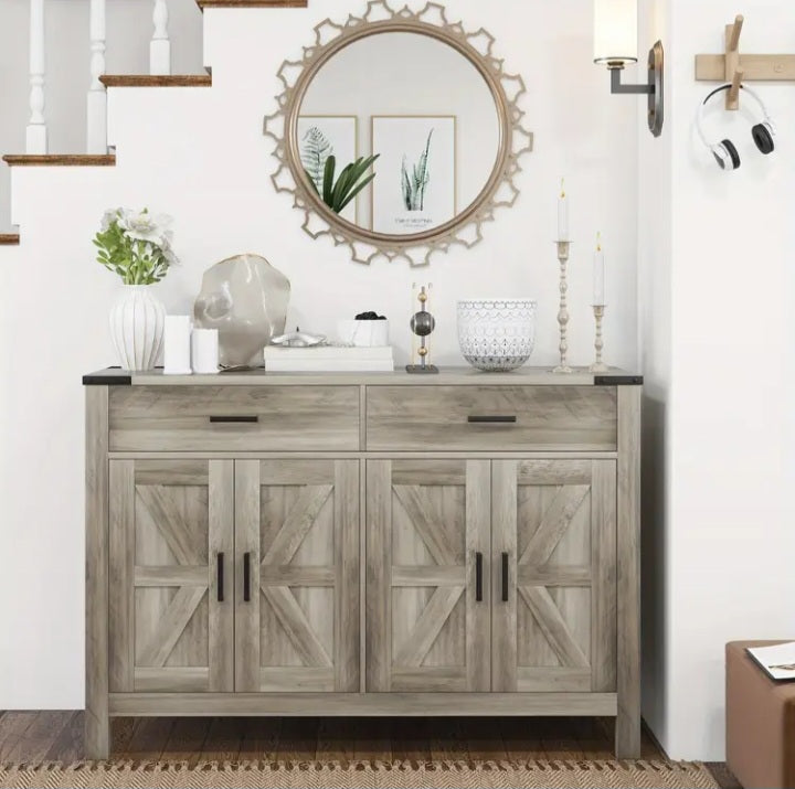 Buffet double Homcom de style farmhouse
