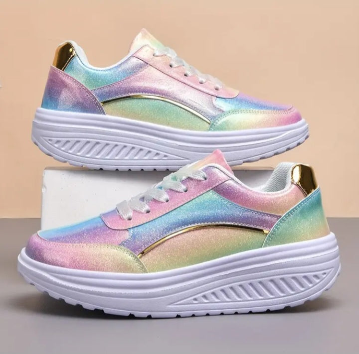 Basket iridescentes pour femmes