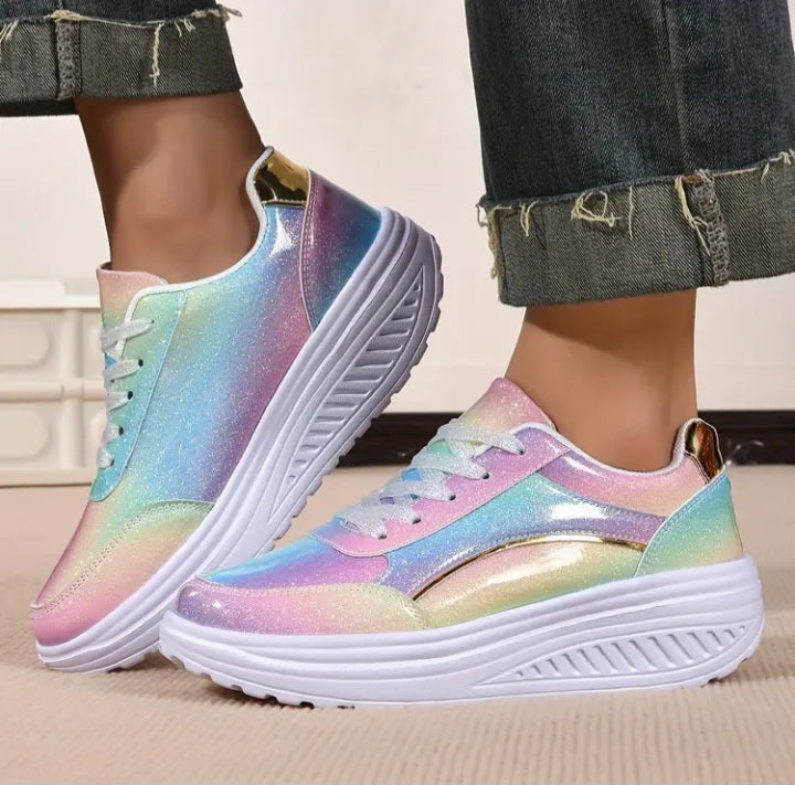 Basket iridescentes pour femmes