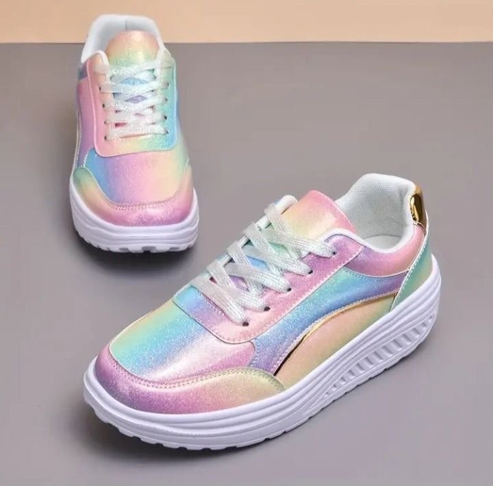 Basket iridescentes pour femmes