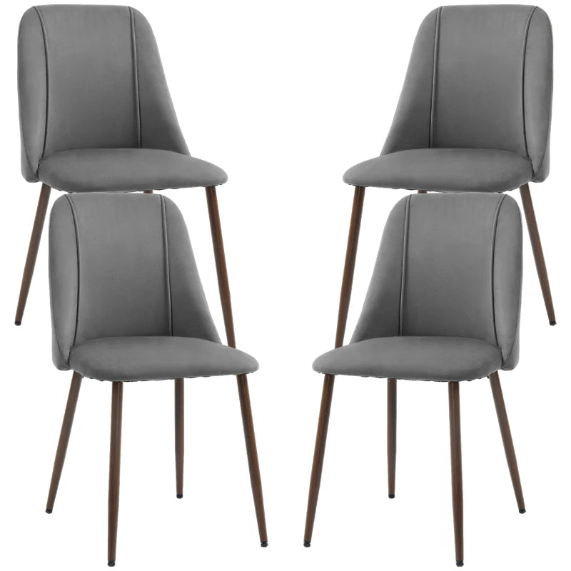 Ensemble de 4 chaises de salle à manger luxueuses