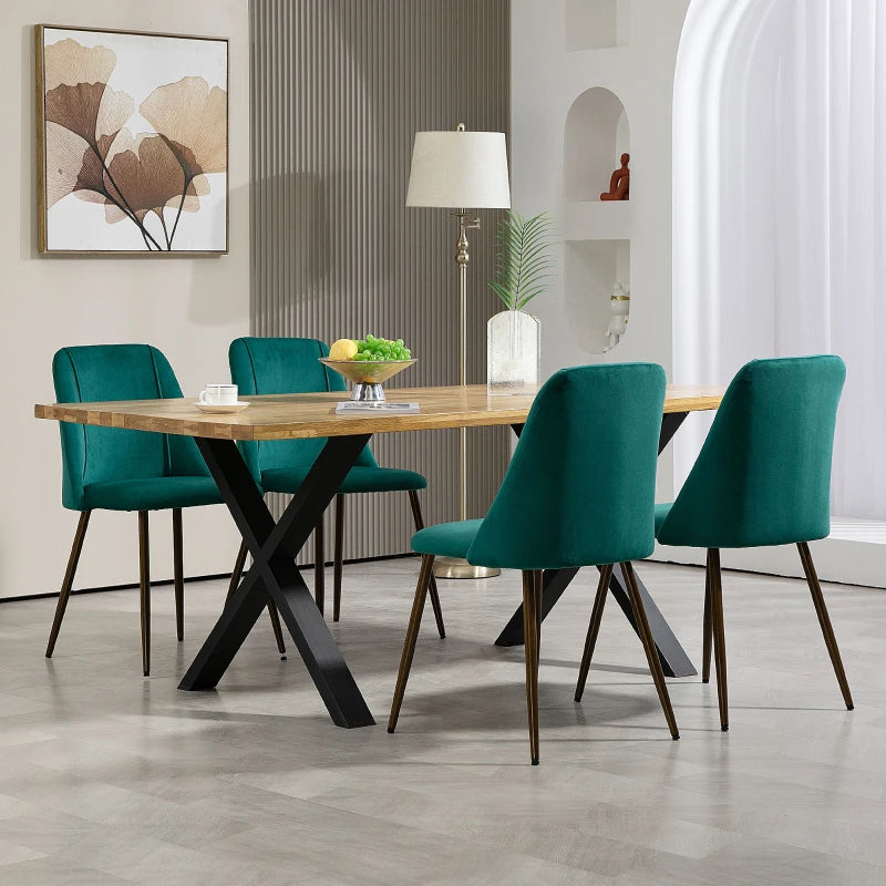 Ensemble de 4 chaises de salle à manger luxueuses