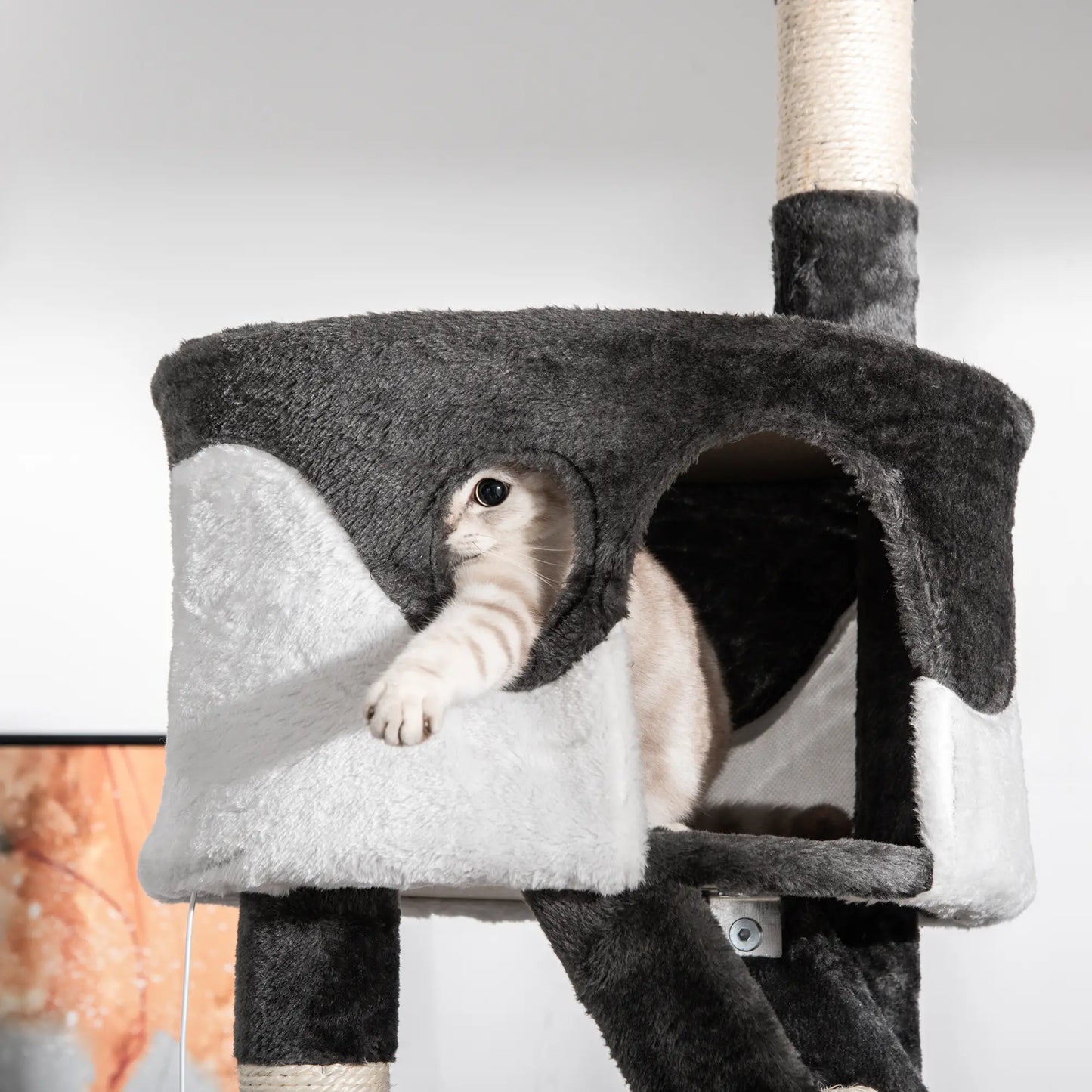 Arbre à chat géant deluxe de 94-102 pouces